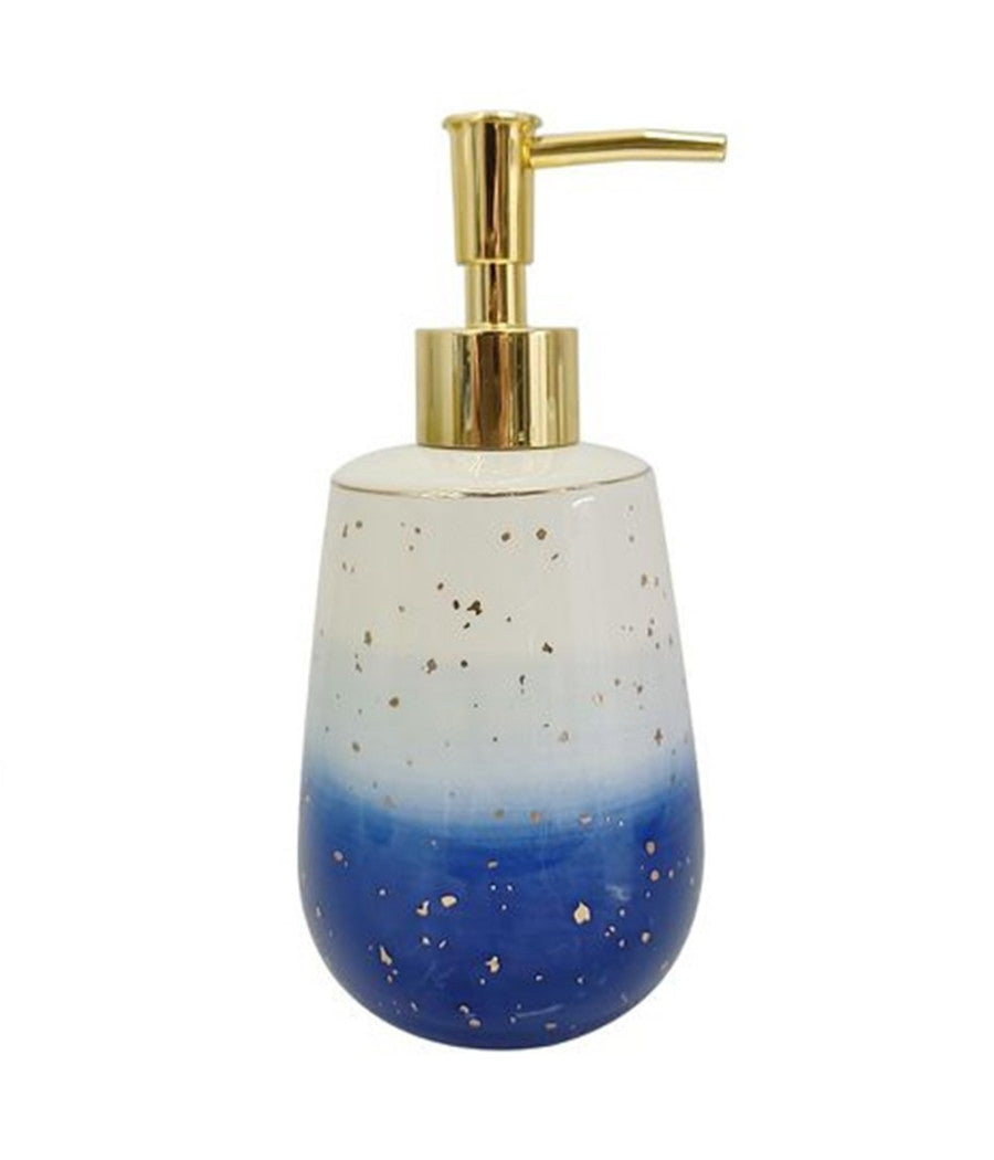 Dispenser Per Sapone Liquido Bianco Blu Lavandino Accessori Arredo Bagno 79966         