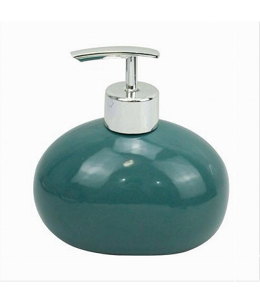 Dispenser Per Sapone Liquido Ceramica Verde Dosatore Moderno Arredo Bagno 79264         