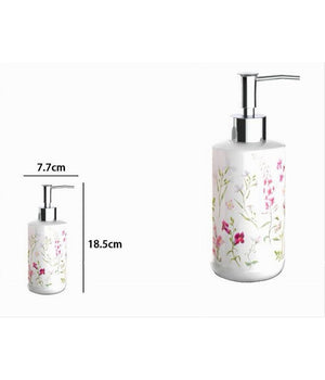 Dispenser Per Sapone Liquido Con Fiori Accessorio Portasapone Arredo Bagno 69917         