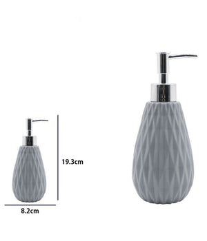 Dispenser Per Sapone Liquido Grigio Lavorato Accessori Per Arredo Bagno 79950         