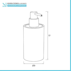 Dispenser per sapone liquido Sahara, in resina beige con particolari in bambù