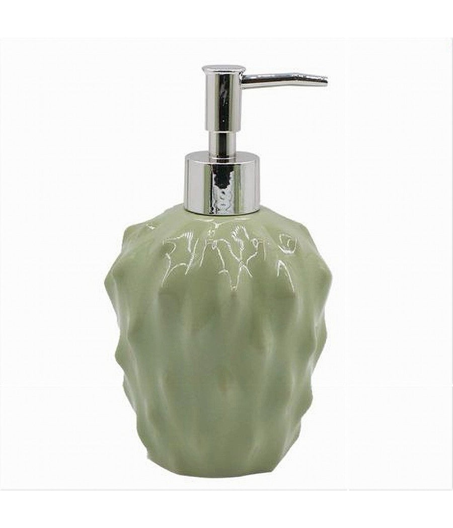 Dispenser Per Sapone Liquido Verde Effetto Cactus Accessorio Arredo Bagno 79933         