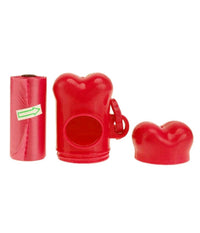 Dispenser Porta Sacchetti Per Cani + 3 Rotoli Sacchetto Raccogli Feci Animali         