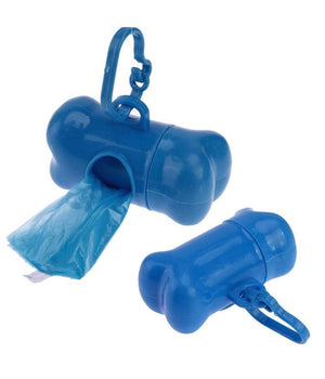 Dispenser Porta Sacchetti Per Cani + 3 Rotoli Sacchetto Raccogli Feci Animali         