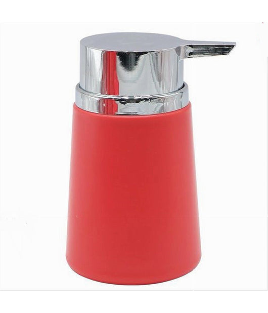 Dispenser Porta Sapone Liquido Accessori Arredo Da Bagno Rosso In Plastica 69941         
