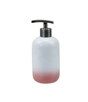 Dispenser Porta Sapone Liquido Bianco Rosa Accessori Bagno Moderno Arredo 59906         