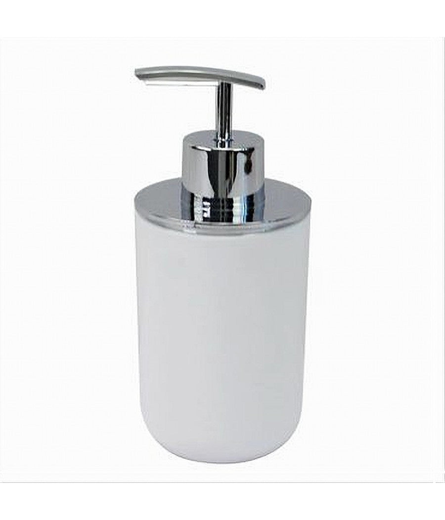 Dispenser Porta Sapone Liquido Bianco Silver Per Ricambio Accessori Bagno 79862         