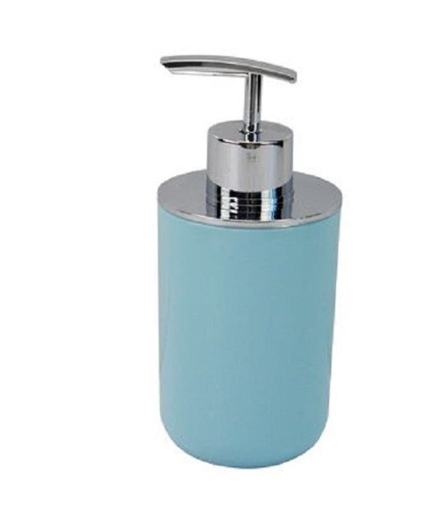 Dispenser Porta Sapone Liquido Celeste Silver Per Ricambio Accessori Bagno 79886         