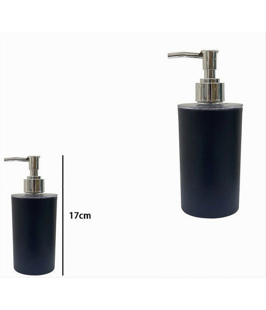 Dispenser Porta Sapone Liquido Colore Nero Accessorio Per Arredo Da Bagno 79193         