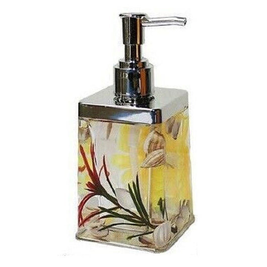 Trade Shop - Dispenser Porta Sapone Liquido Fantasia Acqua Conchiglie Bagno Accessorio 52377 -