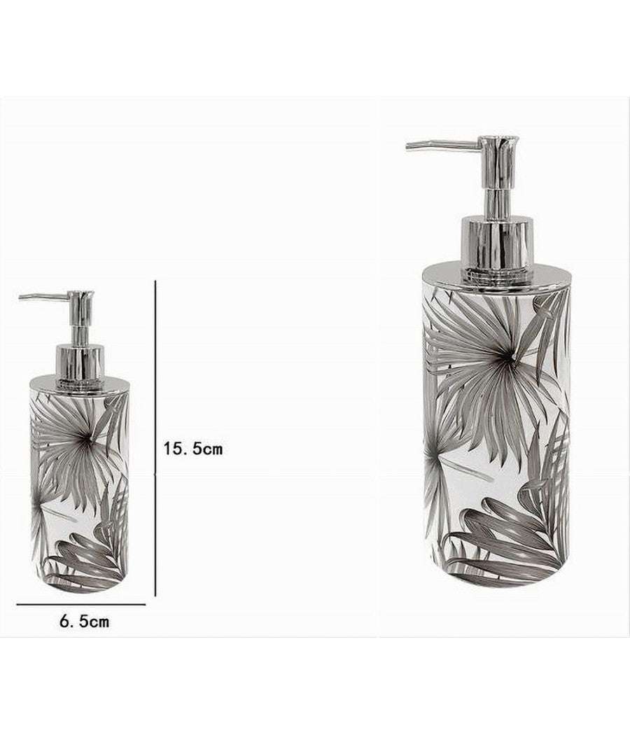 Dispenser Porta Sapone Liquido Fantasia Tropicale Accessorio Arredo Bagno 87067         