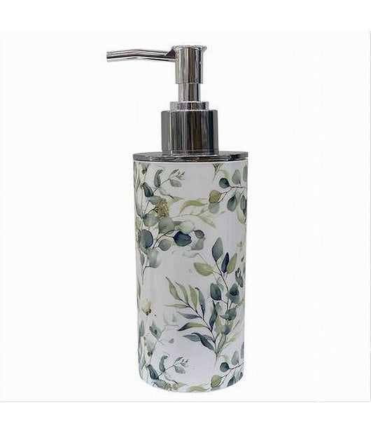 Dispenser Porta Sapone Liquido Fiori Foglie Accessorio Per Arredo Bagno 87053         