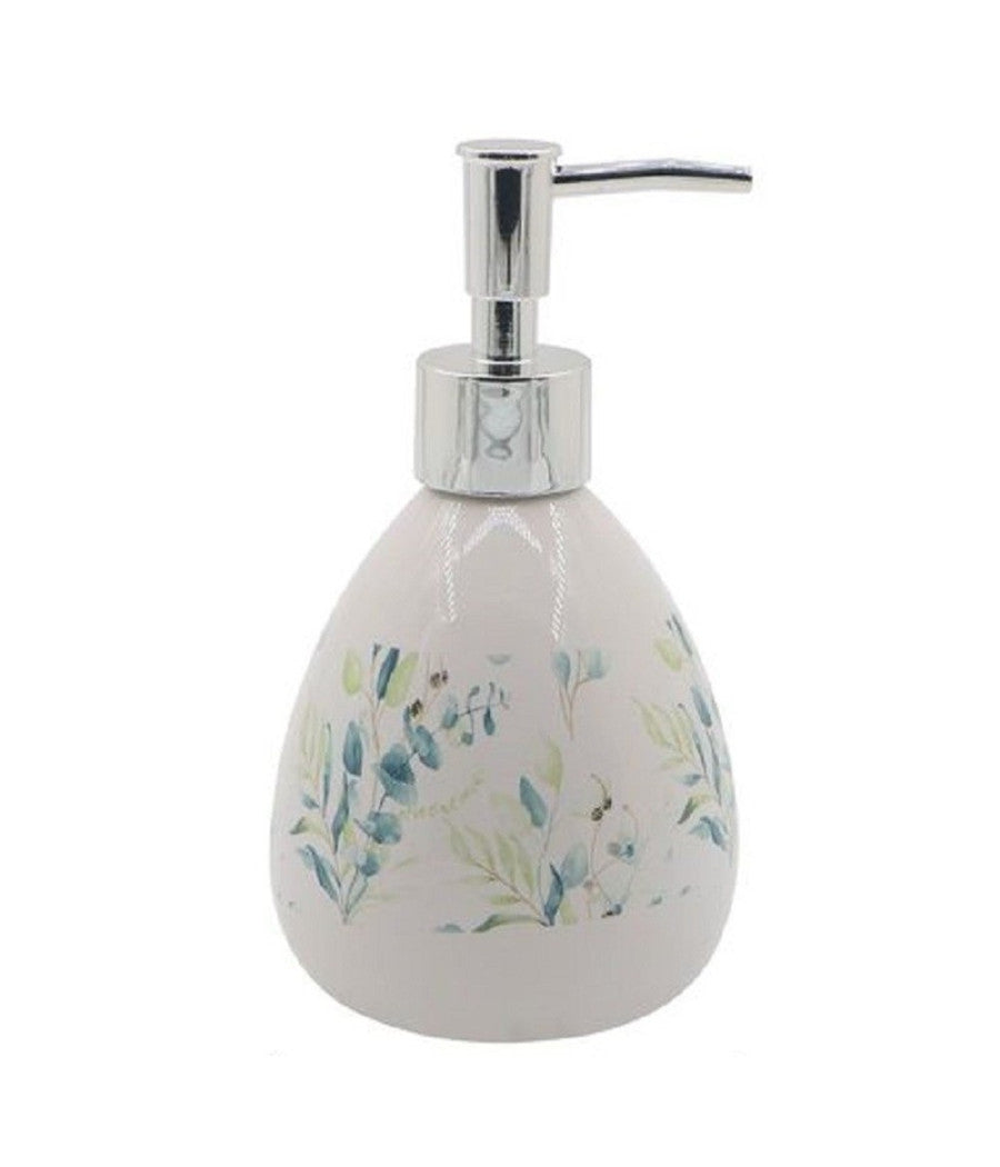 Dispenser Porta Sapone Liquido Fiori Foglie Portasapone Accessorio Bagno 87049         