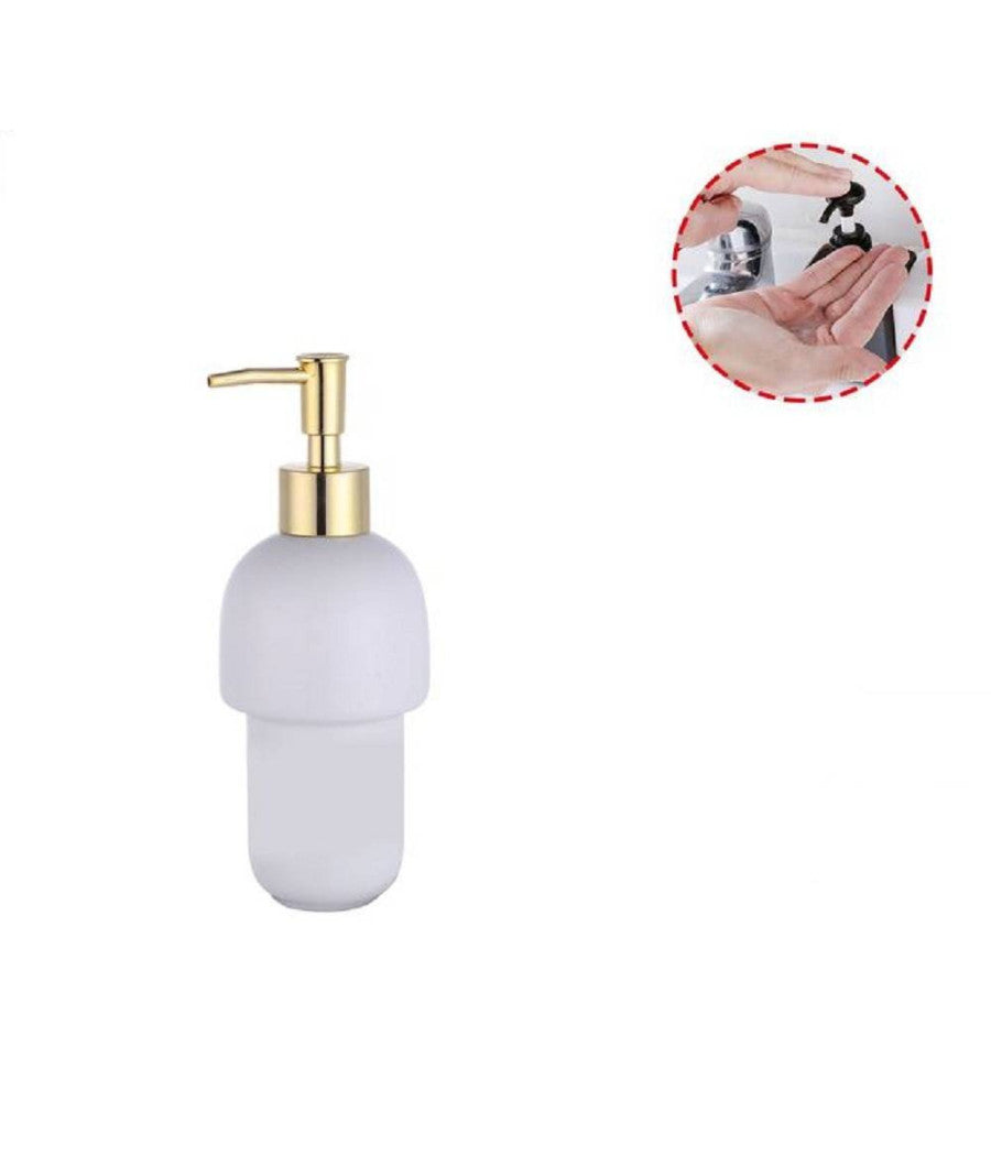 Dispenser Porta Sapone Liquido Per Attacco A Muro Ricambio Accessori Bagno 59342         