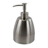 Trade Shop - Dispenser Porta Sapone Liquido Portasapone In Metallo Satinato Elegante 69457 -