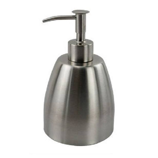 Trade Shop - Dispenser Porta Sapone Liquido Portasapone In Metallo Satinato Elegante 69457 -