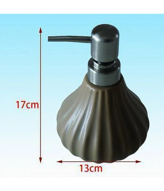 Dispenser Porta Sapone Liquido Portasapone Rigato Arredo Bagno Elegante 52414a         