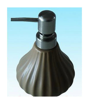 Dispenser Porta Sapone Liquido Portasapone Rigato Arredo Bagno Elegante 52414a         