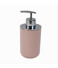 Dispenser Porta Sapone Liquido Rosa Silver Per Ricambio Accessori Bagno 79868         