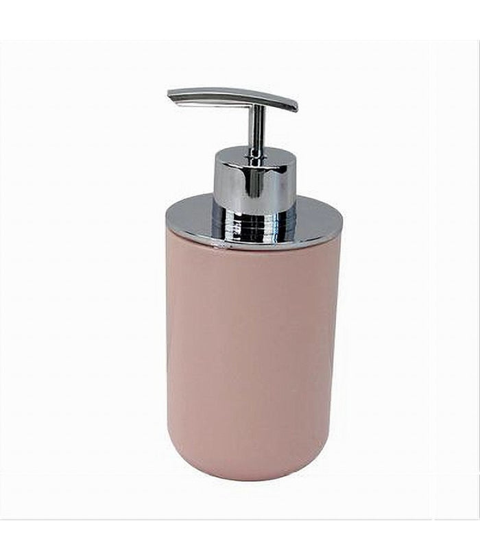 Dispenser Porta Sapone Liquido Rosa Silver Per Ricambio Accessori Bagno 79868         