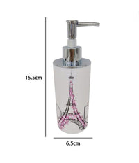 Dispenser Porta Sapone Liquido Scritta Paris Accessorio Arredo Per Bagno 87039         
