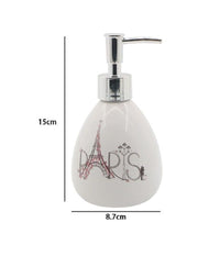 Dispenser Porta Sapone Liquido Scritta Paris Portasapone Accessorio Bagno 87035         