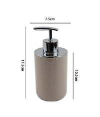 Dispenser Porta Sapone Liquido Tortora Silver Per Ricambio Accessori Bagno 69465         