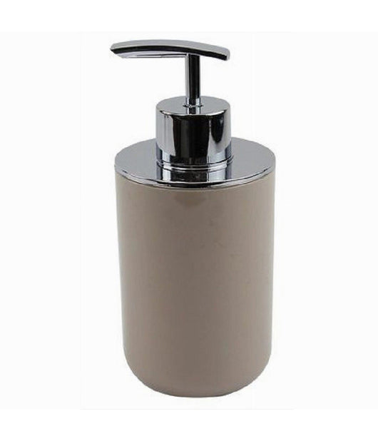 Dispenser Porta Sapone Liquido Tortora Silver Per Ricambio Accessori Bagno 69465         