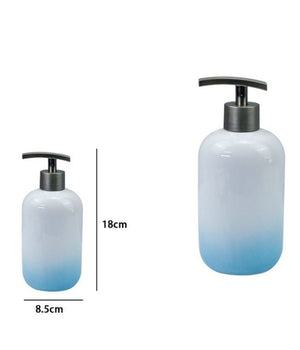 Dispenser Portasapone Liquido Bianco Azzurro Accessori Bagno Moderno Arredo 59910         