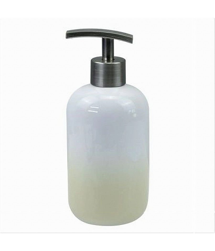 Dispenser Portasapone Liquido Bianco Giallo Accessori Bagno Moderno Arredo 59902         