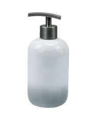 Dispenser Portasapone Liquido Bianco Grigio Accessori Bagno Moderno Arredo 59914         