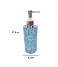 Dispenser Portasapone Liquido Celeste Con Maioliche Arredo Accessori Bagno 87025         