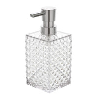 Dispenser Sapone Bianco Trasparente in Plastica AS