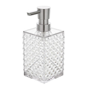 Dispenser Sapone Bianco Trasparente in Plastica AS