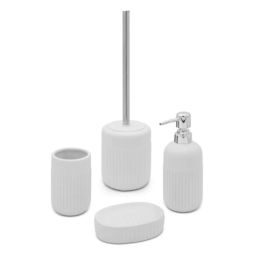 Dispenser sapone da appoggio bianco in ceramica Cup