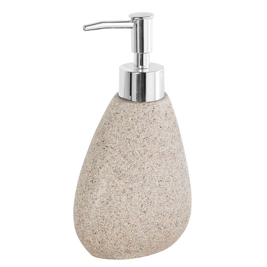 Dispenser Sapone Da Appoggio in Poliresina Effetto Pietra Stone