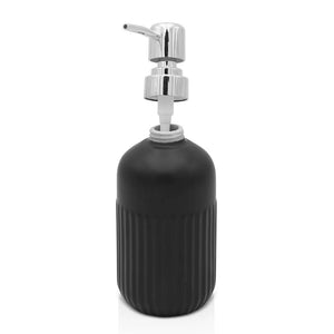 Dispenser sapone da appoggio nero in ceramica Cup