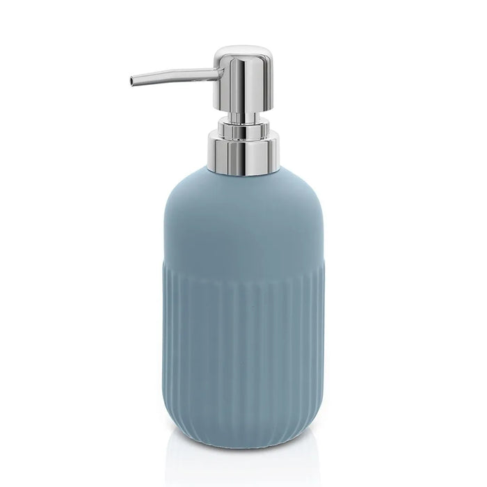 Dispenser sapone da appoggio turchese cobalto in ceramica Cup