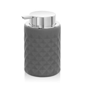 Dispenser sapone grigio da appoggio in ceramica Cristal