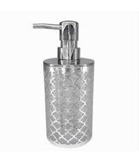 Dispenser Sapone Liquido Accessorio Bagno Argento Stile Barocco Dosatore 59106         