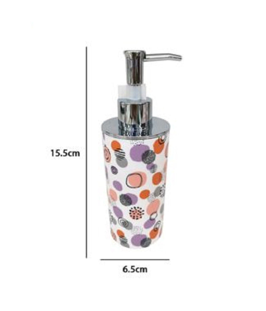 Dispenser Sapone Liquido Accessorio Bagno Sfere Astratte Dosatore Portasapone 87081         
