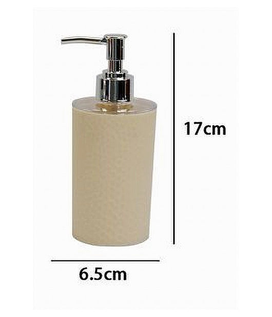 Dispenser Sapone Liquido Bagno Per Lavandino Beige Accessori Arredo Bagno 79789         
