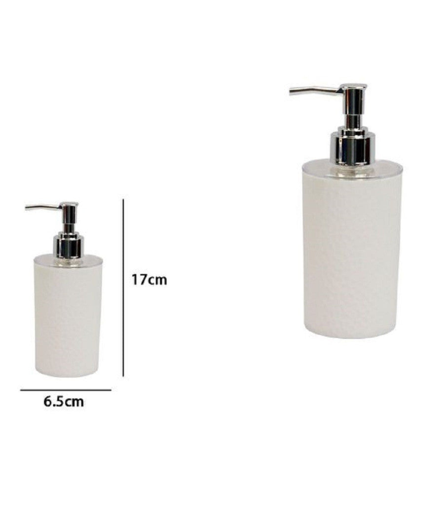 Dispenser Sapone Liquido Bagno Per Lavandino Bianco Accessori Arredo Bagno 79777         