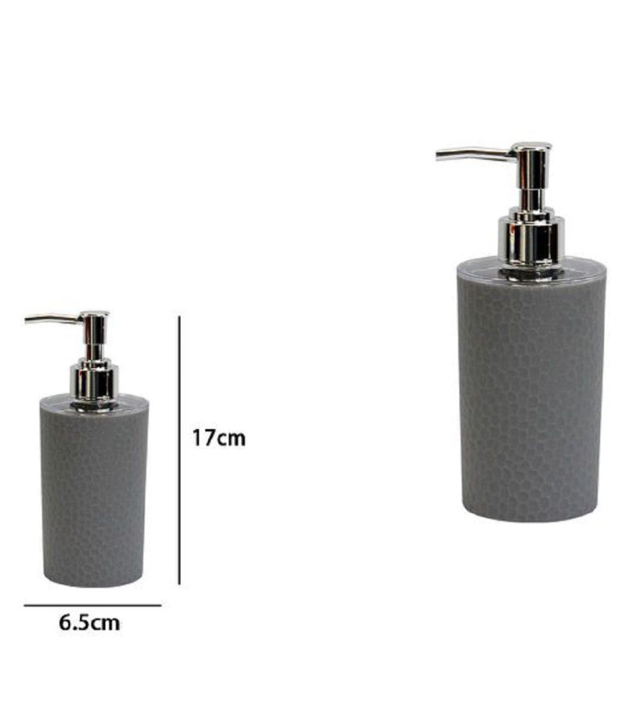 Dispenser Sapone Liquido Bagno Per Lavandino Grigio Accessori Arredo Bagno 79797         