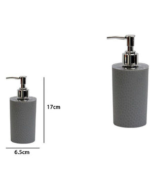 Dispenser Sapone Liquido Bagno Per Lavandino Grigio Accessori Arredo Bagno 79797         