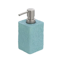 Dispenser sapone liquido in poliresina turchese pastello