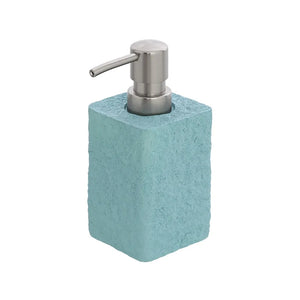 Dispenser sapone liquido in poliresina turchese pastello