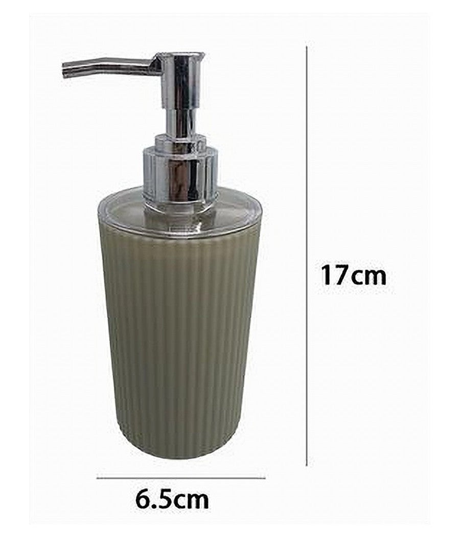 Dispenser Sapone Liquido Lavandino Beige Rigato Accessori Per Arredo Bagno 79165         