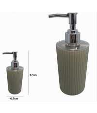 Dispenser Sapone Liquido Lavandino Beige Rigato Accessori Per Arredo Bagno 79165         