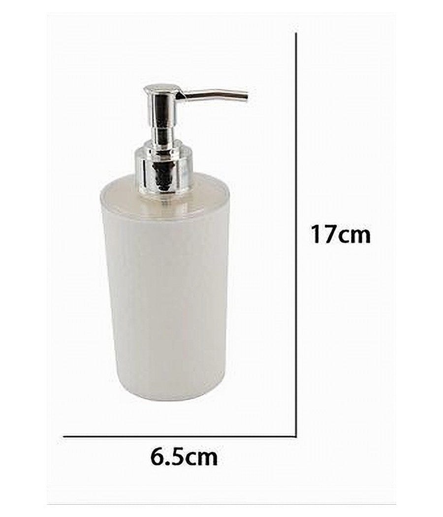 Dispenser Sapone Liquido Lavandino Bianco Lavorato Accessorio Arredo Bagno 10434         